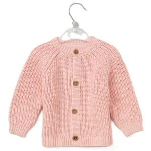 Baby Cotton Knit Embroidered Cardigan - Blue/Hello (PK6) (0-12m) G12760NB